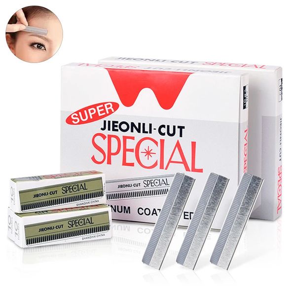 Rasoir de sourcils 50100 pièces outils de maquillage sûr sourcils rasoir visage corps épilation lames de rasoir femme sourcils façonnage couteau 231016