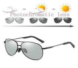 Eyecrafters gepolariseerde pochromische zonnebril UV400 heren geweer metaal rijden vissen zonnebril overgangslens piloot zonnebril c198147468