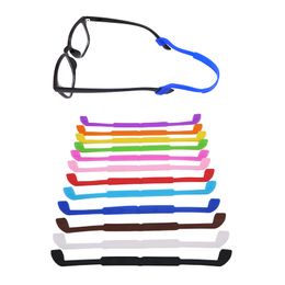 Chaînes de lanière en Silicone Anti-perte pour lunettes, corde de retenue pour lunettes de soleil, corde réglable pour cadeaux de fête