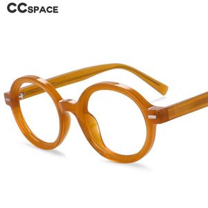 Eyeglass Frame 54026 Big Frame Retro Oval Anti Blue Light Optical Glasses Frames Men Women Tr90 Rivet Fashion Computer Eyeglasses 230725