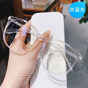 Monture de lunettes lumière bleue lunettes Vintage mode Transparent solide faux Simple cercle lunettes vêtements accessoires 230628