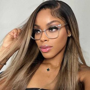 Eyeglass Frame Cat Eye Glasses Frame For Women Vintage Anti Blue Light Optical Spectacle Frame Personality Fashion Clear Eyewear Ladies TR90 x0731