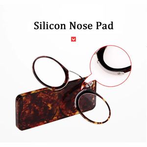 Monture de lunettes clip nez mini lunettes de lecture hommes femmes lecteurs lunettes lunettes de prescription sans favoris Pince-nez 1.0 1.5 2.0 231005