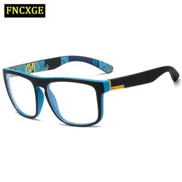 Monture de lunettes FNCXGE Anti lumière bleue lunettes hommes femmes lentille claire ordinateur jeu lunettes lunettes carrées AntiUV optique 230628