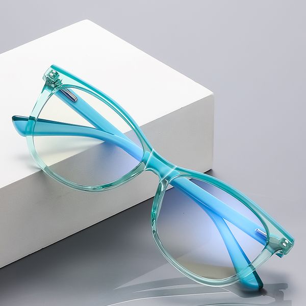 Monture de lunettes pour fille Mode Lunettes de blocage de la lumière bleue Cadre Lunettes de protection contre les radiations Lunettes de style petit visage avec charnière à ressort 230621