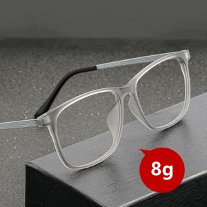 Monture de lunettes pour hommes lunettes ultra-légères myopie lunettes pleine confortable grande taille carré optique 9825 230628