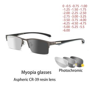 Bril frame nieuwe zon fotochromic myopia bril Optische mannen student afgewerkt myopia brillen