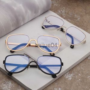 Monture de lunettes Monture optique Effacer Lunettes Hommes Métal Transparent Lunettes Femmes Plein Jante Vocation Accessoires Shopping Lunettes 8361OLO x0731