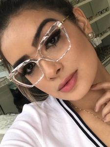 Eyeglass Frame Sexy Cat Eye Glasses Women Transparent Eyewear Brand Designer Vintage Clear Eyeglasses Optical 230628