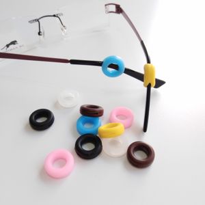 Lunettes de sport en silicone élastique et extensible, antidérapantes, pince de temple, crochet d'oreille en forme de joint torique rond, accessoires de lunettes