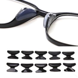 Brillen Accessoires 5 Paar Handige Zachte Siliconen Neus Pad Voor Bril Antislip Sunglass zwart wit 230628