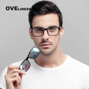 Lunettes de vue Marque designer Polarized Magnet Clip lunettes cadre hommes femmes Myopie Prescription Lunettes Optique lunettes de soleil Lunettes 240111