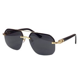 brillen carti bril designer zonnebrillen CT0276S Composiet metaal Randloos optisch montuur Klassiek rechthoekig Vierkant Luxe gouden zonnescherm sunglass lunette