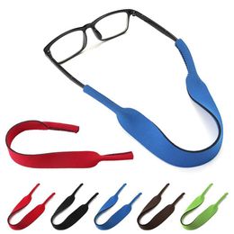 Brillenkettingen 1 stuk hete glazen met elastische siliconen zonnebril ketting sport anti slip snijglazen touwclip snoepkleur c240411