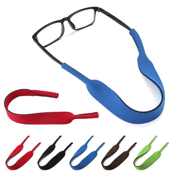 Chaînes de lunettes 1PC Sangles Élastique Silicone Lunettes De Soleil Chaîne Sport Antidérapant Chaîne Lunettes Cordes Bande Cordon Titulaire Bonbons Couleur 230605