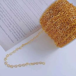 Brillenkettingen 2 meter 1meter sterrenketens voor nekhelelarmband sieraden maken doe -het -zelfcomponenten accessoires goud kleurketen groothandel