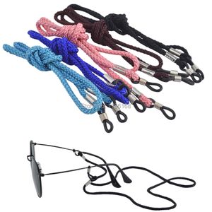 Chaînes de lunettes 50 PCS lunettes de soleil colorées lunettes de soleil en nylon cou chaîne cordon sangle de retenue lunettes lanière titulaire 65 cm 230612