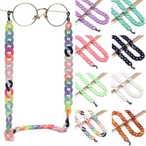 Eyeglasses chains Acrylic Sunglasses Chains Glasses Chain Straps Necklace Chunky Lanyards Neck Holder Cord Face Mask Rope 231005