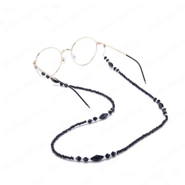 Lunettes Chaînes Perles Noires Lunettes Lunettes Lunettes Longe Cordon Titulaire De La Chaîne Cadeau De Mode Pour Fille Lunettes De Soleil Sangle Cou Drop Dhoue