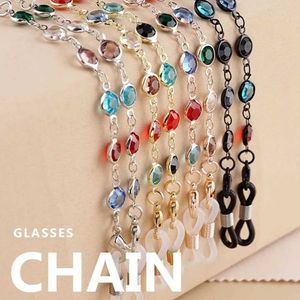 Coudons de lunettes Colore Diamond Perle chaîne anti-perte STRAPE NOUCHE COMME SPECTACULAIRE MASSE MASCHE MASCHES LURGES METAL LEGLES DE SUMPRAPHES CHAMPE SORMES C240411