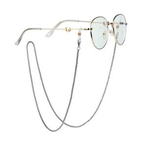 Coudons de lunettes Fashion Metal Femmes Lunes Silver Couleur Couleur Perle Perle Chaîne Lanyard Lunettes de soleil Cordon Cordon Cord