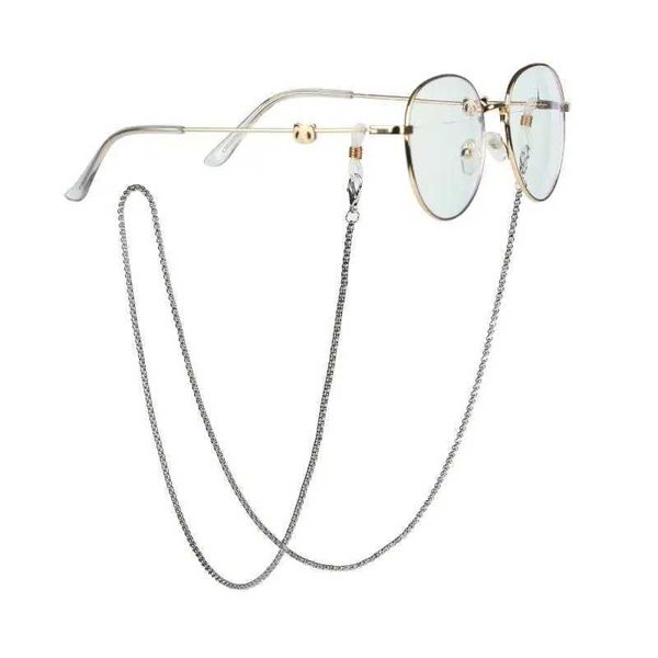 Coudons de lunettes Fashion Metal Femmes Lunes Silver Couleur Couleur Perle Perle Chaîne Lanyard Lunettes de soleil Cordon Cordon Cord