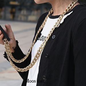 Hanger Kettingen Goud Kleur Acryl Mobiele Telefoon Case Chain voor Vrouwen 120CM Tas Ketting Mobiele Telefoon Strap Lanyard Hanger Hanger Accessoires Sieraden 230918