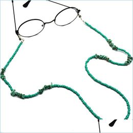 Brillenketens nieuwe mode turquoise keten plastic kralen spektakel link groene zonnebril 75 cm 12 stcs/lot groothandel drop levering ac dhwkd
