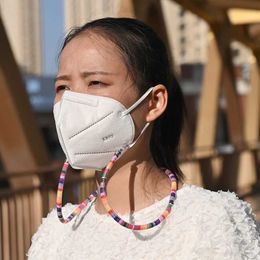 Cadenas de anteojos Cadenas de cuerda para máscaras Correa para el cuello para la mujer Correa para la mascarilla de la cara