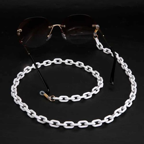 Couches de lunettes de mode pour femmes chaînes de lunettes de soleil en acrylique
