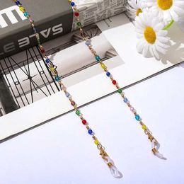 Couches de lunettes Femmes Lunettes de soleil Chaînes Masking Chains Crystal Crystal Eyeglass Chains Lanyard For Face-Mask Gask Gasses Chain Bijoux en gros