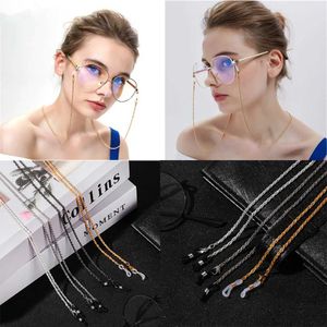 Lunettes chaînes de lecture rétro de métal pour femmes portant des accessoires verres de plonges de verres de laçage chaîne C240411