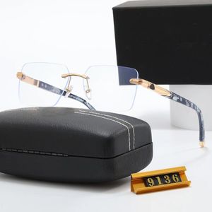 Marco de anteojos Gafas de sol sin marco Gafas de sol de mujer Contemporáneo Elegante Estética Marco óptico Lentes graduadas personalizables Leer gafas de sol