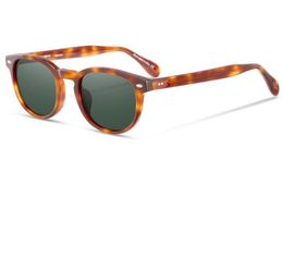 Eyeglow Lunettes de soleil vintage Des lunettes de soleil designer pour les femmes Round Polarisé Material Acétate 5495550