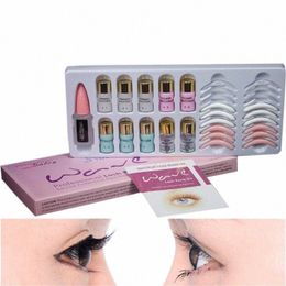 Eyel Perm Kit Curling L Lift Set Eye L Extensi Faux Eyeles Colle Extensi Outils de levage Wave Loti Maquillage 779w #