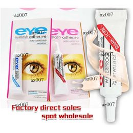 Cils adhésifs de cils pour les yeux imperméables faux cils adhésifs collets blancs et noir disponibles édition originale