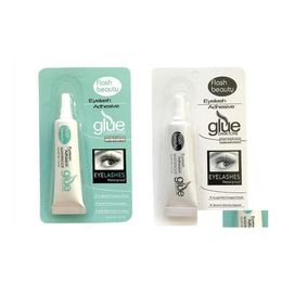 Adhesivos de pesta￱as Dhs Glue de pesta￱as de ojo Blanco Blanco Adhesivo Implaz de agua Secado r￡pido Pesta￱as Finez Terrela Drop Dht2d Dht2d