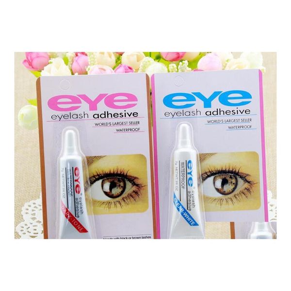 Adhesivos para pestañas Eye The Est Mascara Glue Pestañas postizas Claro Blanco y Negro Maquillaje Impermeable 9G Herramientas Drop Delivery Health Bea Dh5Eo