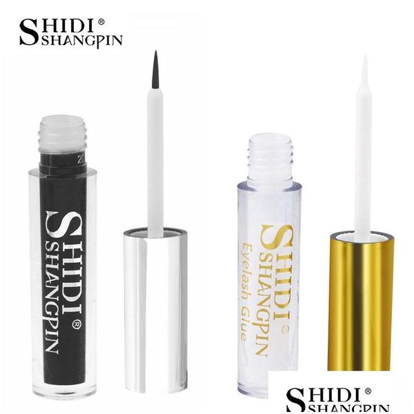 Adhésifs pour cils Colle Cils Imperméables Tube Transparent Et Noir Foncé 5Ml Maquillage Cils Drop Delivery Santé Beauté Outils Dhhja