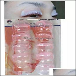 Rizador de pestañas 10 pares sile eyelash duradera permanente permanente curler rizado raíz levantamiento falso falso escudo almohadilla maquillajees Drop deli dhbvp