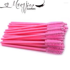 Wimpers krultje 100 stcs/veel kleurrijke wegwerp mascara toeren oog lash borstel make -up applicators kit applicator toverstok borstels combeyelash harv22