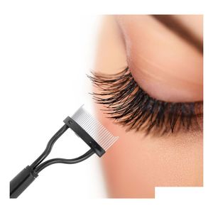 Wimpers krulaar schoonheid make -up lash separator metalen borstel kam mascara krul cosmetisch gereedschap drop levering gezondheidswerktools accessoires dhzvx