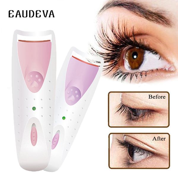 Recourbe-cils Recourbe-cils chauffant électrique avec carte de cils Longue durée Eye Lash Perm Cils Clip Maquillage Eye Lashes Curler Tools 230808