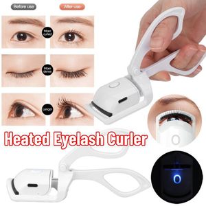 Eyelash Curler Eyelash Curler Portable Electric Heated Comb Eye Lash Perm Long Lasting Eyelashes Curls Thermal Eyelash Curler Makeup Tools 230818