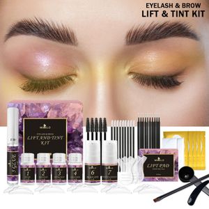 Eyelash Curler Lifting Lashes Kit Lash Lifiting Curling Perm Eye Makeup Eyebrow Dye Tint Combination Enhancer 230712