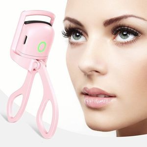 Eyelash Curler Pink Electric Perm Fast Heating Portable Device Clip 230425
