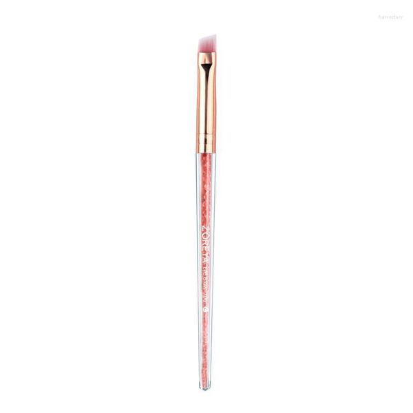 Recourbe-cils professionnel biseauté brosse à sourcils rose/or coudé haute qualité maquillage acrylique strass yeux Harv22