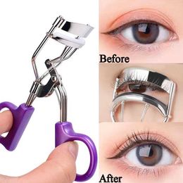 Coignons curler à curler violet curler professionnel professionnel des cils non invasifs curler en acier inoxydable Clip de coignons accessoires d'outils de beauté Q240517