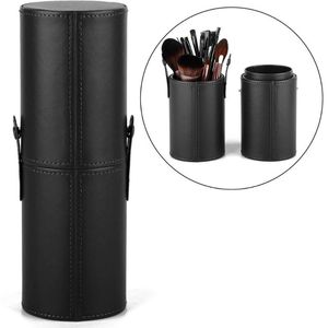 Wimper Curler Yblntek Make-up Borstel Houder Professionele Opslag Lederen Travel Case Cosmetics Tassen Organizer voor Dames Meisje