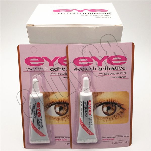 Colle à cils pratique clair-blanc/noir foncé imperméable faux cils maquillage adhésif colle à cils pour les yeux maquillage